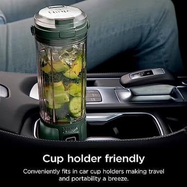 Ninja BC151EM Blast Portable Blender, Cordless, 18oz. Vessel, Personal Blender-for Shakes & Smoothies, BPA Free, Leakproof-Lid & Sip Spout, USB-C Rechargeable, Dishwasher Safe Parts, Forest Green - Image 8