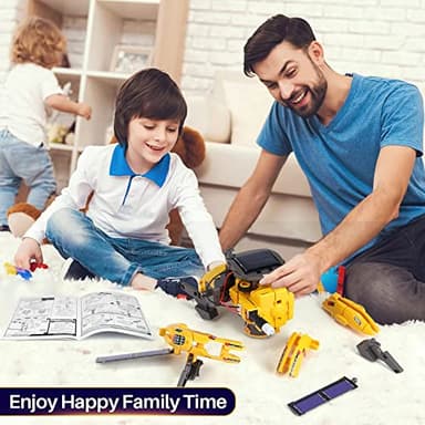 COBFDHA STEM Projects for Kids Age 8-12, Science Kits Boys, Solar Robot Space Toys Gifts 8-14 Year Old Teen Boys Girls, 120Pcs Building Experiments Robots Teenage Ages 9 10 11 12 , Yellow - Image 3