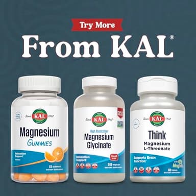 KAL Magnesium Glycinate, New & Improved Fully Chelated High Absorption Formula with BioPerine, Bisglycinate Chelate for Stress, Relaxation, Muscle & Bone Health Support, 60 Servings, 240 VegCaps - Image 6