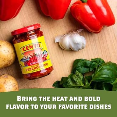 Cento Extra Hot Calabrese Peperoncino Spread, 9.87 Oz, Spicy Italian Calabrese Peppers with Oil, Vinegar and Sea Salt, Made in Italy - Image 4