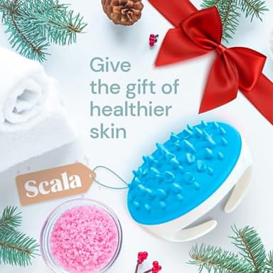 Scala Silicone Anti Cellulite Massager, Body Shower Scrubber, Cellulite Remover - Improve Circulation, Distribute Fat Deposits, Body Massager, Exfoliator, Fat Roller Use with Creams and Oils, Aqua - Image 6