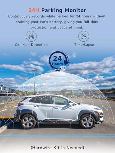 Dash Cam Front and Inside, 2.5K+1080P Dual Camera for Cars, Hidden Car Camera Front and Interior with Super Night Vision, 4 IR LEDs, G-Sensor, 24H Parking Mode, Loop Recording, 32GB Card Included - Image 7