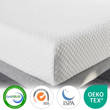 Planet Sleepings 6 Inch Twin Memory Foam Mattress for Cool Sleep Medium Firm Feel Zoned Pressure Relief Certified Safe Foams Removable Cover Bed in A Box - Image 4