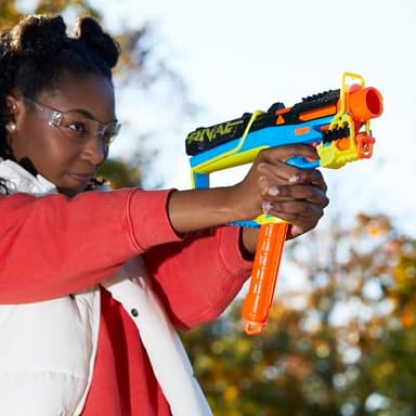 Nerf Rival Mirage XXIV-800 Blaster, 10 Nerf Rival Accu-Rounds, 2 Ways to Load, 8 Round Removable Magazine, Pump Action Priming, Gifts for Teens - Image 10