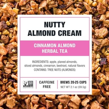 Tiesta Tea - Nutty Almond Cream, Premium Loose Leaf, Cinnamon Almond Herbal Tea Blend, Non-Caffeinated, Make Hot or Iced & Brews Up to 25 Cups, 2.1 Ounce Resealable Pouch - Image 3