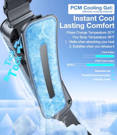 TORRAS 2025 Top Portable Waist Fan COOLiFY Zone 3, Ultra-Light Personal Wearable Belt Fan, 26ft/s Strongest Wind for Full Body Cooling【No.1 Cooling Area & Cool Tech】 Rechargeable for Outdoor/Jobsite - Image 4