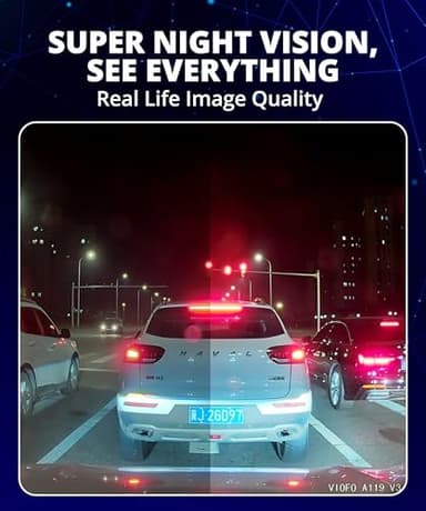 VIOFO Dash Cam A119 V3 2K 2560x1440P Quad HD+ 60FPS Front Car Dash Camera, 5MP STARVIS Sensor, 140-Degree Wide Angle, GPS Included, Buffered Parking Mode, True HDR, Motion Detection, Time Lapse - Image 6