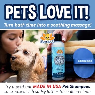 Bodhi Dog Shampoo Brush - Pet Grooming & Bath Supplies for Dogs and Cats - Bath Brush for Long & Short Hair - Premium Scrubber for Shower, Bathing & Massage (One Pack, Blue) - Image 6