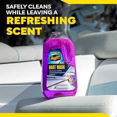 Meguiar's M43 Marine/RV Boat Wash, pH-Balanced Boat/RV Wash for Protecting Fiberglass and Gel Coat, Streak-Free Shine that Keeps Surfaces Clean and Protected, 64 Oz - Image 8