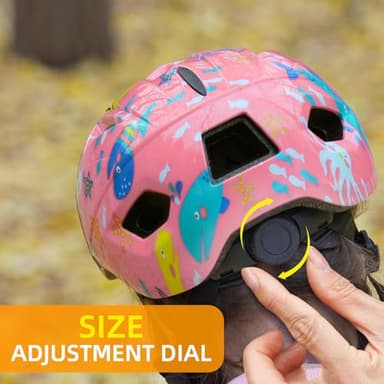 Bike Helmet Toddlers Kids for Gift - Toddler Bicycle Helmets for 2 3 4 5 6 7 8 Year Old Girls Boys - Skate Board Scooter Helmet Ages 3-5 5-8 - Small Christmas Xmas Birthday Gifts for Kid Girl Boy - Image 8