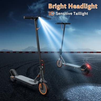 MAXSHOT Electric Scooter Adults, 350W/500W Powerful Motor, Top Speed 16/19/22MPH, 16/21/25Miles Range, 8.5"/14" Solid Tires Folding Commuter Escooter with Seat Bag for Commuting, APP Control - Image 6