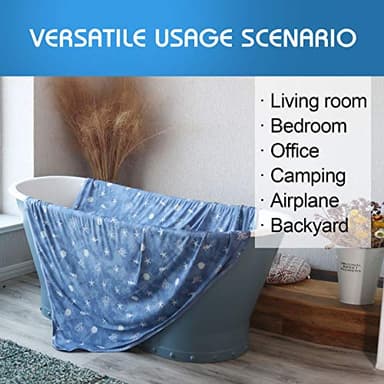 Ailemei Direct Cooling Throw Blanket with Double Sided Cold Effect, Lightweight Breathable Summer Coastal Theme Bed Blanket, Transfer Heat to Keep Body Cool for Hot Sleepers Night Sweats,50"x70" - Image 7