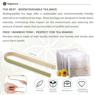 Tagalica, Premium 135 Dandelion Root Tea Bags, 100% Natural & Pure from Dandelion Root, Eco-Conscious Tea Bags, Herbal Tea. No Sugar, No Caffeine, No Gluten, Vegan - Image 8