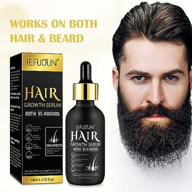 5% Minoxidil Hair Growth Oil for Men and Women - Regrowth Serum, Extra Strength Spray for Hair Loss, Thicker Healthier Hair, Beard Growth Kit, Topical Treatment, 2.02 oz - Image 8