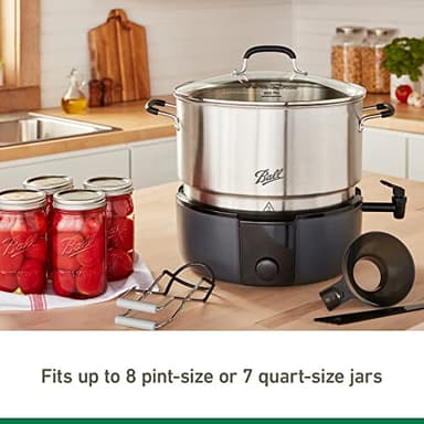 Ball EasyCanner Electric Water Bath Canner, 21-Quart Capacity, Automated Heating, Multicooker & Steamer Functionality - Image 6