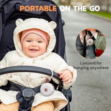 Sound Machine Mini Portable Baby White Noise Machine with 30 Soothing Sounds for Kids Adults Auto-Off Timer 32 Volume Levels Rechargeable Brown Noise Sleep Machine for Home Office Privacy and Travel - Image 6