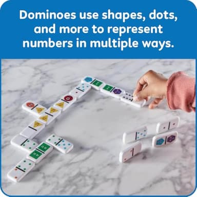 hand2mind Numberblocks Dominoes Set, Dominos for Kids, Domino & Tile Games, Toddler Matching Game, Counting Toys, Montessori Math Materials, Educational Toys for Kids, Preschool Learning Activities - Image 3
