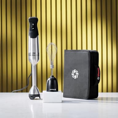 Vitamix 5-Speed Immersion Blender 3-Piece Bundle, 625-Watt Motor, One-Handed Operation, 5 ft cord, includes Whisk Attachment & Storage Case, Stainless Steel/Black - Image 2