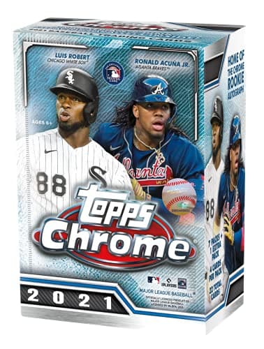 Topps 2021 Chrome Baseball Blaster Box, 32 cards per box