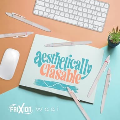 PILOT, FriXion Waai Erasable Gel Pens, 8 Pack Pouch, Extra Fine Point 0.5 mm, Assorted Colors - Image 4