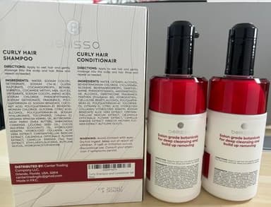 Curly Hair Shampoo and Conditioner Set - For Defining Wavy, Permed, Frizzy, Fine and Black Curls - Moisturizing, Sulfate Free Formula for Women and Men - Products are Safe for Color Treated Locks - Image 8