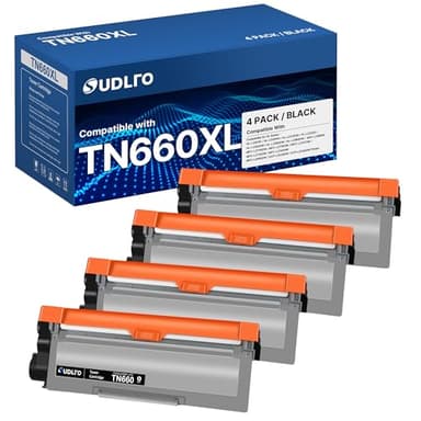 SUDLTO TN660 Compatible Toner Cartridge - Replacement for TN660 TN630 Use for HL-L2300D HL-L2380DW HL-L2320D DCP-L2540DW HL-L2340DW HL-L2360DW HL-L2305W (4 Black) - Image 1