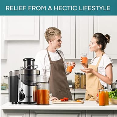 Juicer Machines, Juilist 3" Wide Mouth Juicer Extractor Max Power 800W, for Vegetable and Fruit with 3-Speed Setting, 400W Motor, Easy to Clean - Image 7
