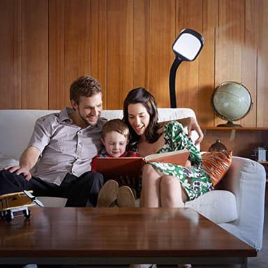 Brightech Litespan - Bright LED Floor Reading Lamp for Over Chair Crafts and Reading, Estheticians' Light for Lash Extensions, Adjustable Standing Lamp for Living Room, Bedroom, Office - Jet Black - Image 8