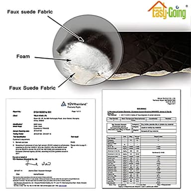 Easy-Going Recliner Chair Slipcover Reversible Sofa Cover Water Resistant Couch Cover Furniture Protector with Elastic Straps for Pets Dog (Recliner 22 inch, Chocolate/Beige) - Image 5