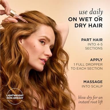 Pantene Abundant & Strong 3-Piece Regimen with B5 Complex + Niacinamide, Shampoo (13.5 oz), Conditioner (8 oz), Serum (2 oz) for Hair Loss, Thinning, Anti-Breakage, Volume - Grows Healthier - Image 4