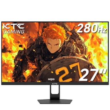 KTC 27'' 280Hz 240Hz Gaming Monitor 1ms GTG 350nits Fast VA 1080P Tilt 126% sRGB Adaptive Sync 4000:1 Contrast Ratio HDR DisplayPort 1.4/HDMI 2.0 VESA - Image 1
