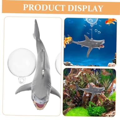 TOGEVAL 1Set Floating Decoration for Fish Tanks Rope Aesthetic Aquarium Ornament PVC Animal Figurine for Fish Tank Landscaping - Image 5