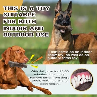 YIJISKY Ideal Chew Toy Great for Teeth Cleaning and Playtime ,Dog Chew Toy for Aggressive Chewers Tough and Long-Lasting Toy for Large/Medium Dogs (Brown) - Image 6