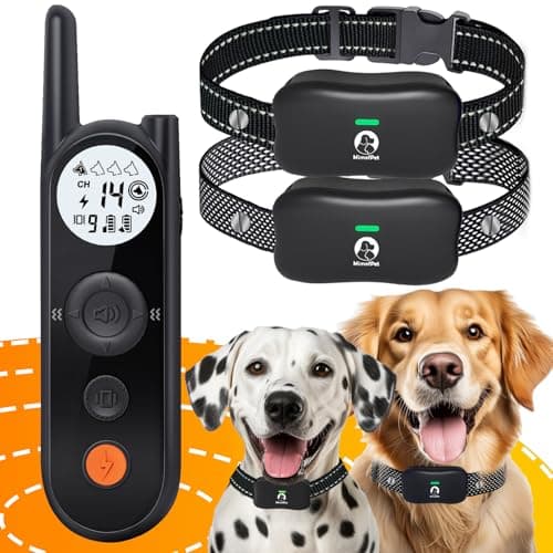 MIMOFPET Wireless Dog Fence System for 2 Dogs - Up to 3500ft Adjustable Electric Fence,Waterproof Training Collar Rechargeable,Pet Containment System for Large Medium Pets - Image 1