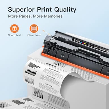 E-Z Ink Compatible 202X Toner Cartridges High Yield with Chip Replacement for HP 202X Toner 202A CF500X CF500A to Use with HP Color Pro MFP M281fdw M281cdw M281fdn M254dw M254 M281 (4-Pack) - Image 3