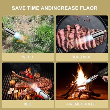 Sondiko Powerful Cooking Propane Torch Gun, Culinary Torch Campfire Starter, Adjustable Torch Burner for Searing Steak, BBQ, Welding (Propane Tank Not Included) - Image 7