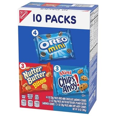Nabisco Cookie Variety Pack, OREO Mini, Nutter Butter Bites, CHIPS AHOY! Mini, 40 Snack Packs (4 Boxes) - Image 13