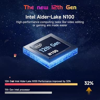 NIMO 15.6 IPS FHD-Laptop, 16GB RAM 1TB SSD Intel Pentium Quad Core N100, Computer with Backlit Keyboard Fingerprint (Beat to i3-1115G4 Up to 3.4GHz) Laptops for Student, Win 11 Red - Image 7