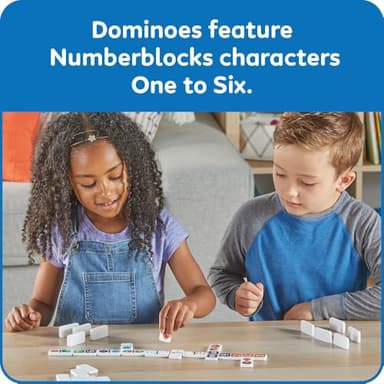 hand2mind Numberblocks Dominoes Set, Dominos for Kids, Domino & Tile Games, Toddler Matching Game, Counting Toys, Montessori Math Materials, Educational Toys for Kids, Preschool Learning Activities - Image 5