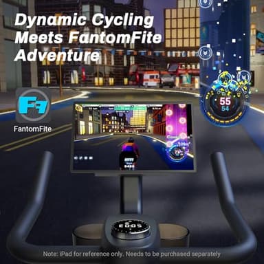 MERACH Exercise Bike, Brake Pad Stationary Bike with Exclusive App, Low Noise Indoor Cycling Bike with 300lbs Weight Capacity, Tablet Mount and Fitness Courses for Weight Loss - Image 8
