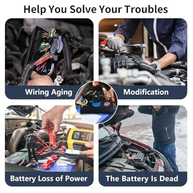 Battery Disconnect Switches 12V/24V, Heavy Duty Battery Shut Off Switch, Quick Disconnect Battery Cut Off Universal Switch for Automotive, Rv and Boat(1 Pack) - Image 6