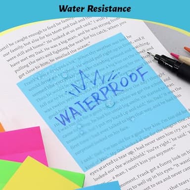 800 Sheets Transparent Sticky Notes, 3x3 Inch 14 Pads Self-Adhesive Translucent Clear See Through Post Sticky Notes for Planner Office School College Teacher Student Supplies 6 Bright Color - Image 8