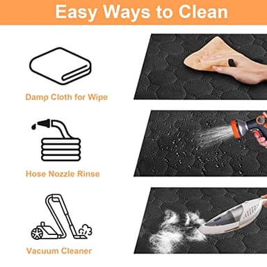 Mancro Dog Car Seat Cover for Back Seat, 2025 Upgraded 600D Heavy Duty Waterproof & Scratch-Resistant Dog Hammock for Car, Back Seat Pet Cover for Dogs with Sedan, Trucks and SUVs, Standard, Orange - Image 5