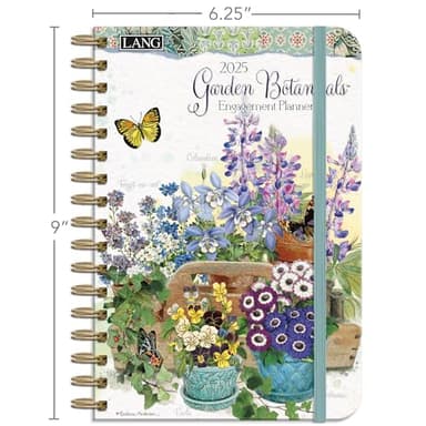 LANG Garden Botanicals 2025 Spiral Engagement Planner (25991011098) - Image 3