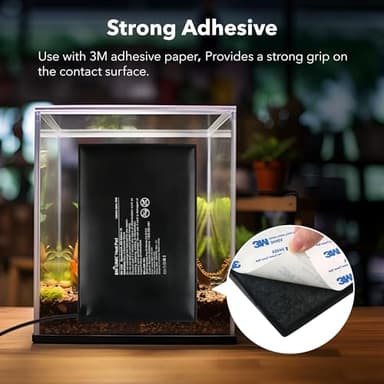 BN-LINK Durable Reptile Heating Pad 8" X 12" with Digital Thermostat Under Tank Heater Terrarium Warmer Combo Set for Turtles, Lizards, Frogs, and Other Reptiles - Image 6