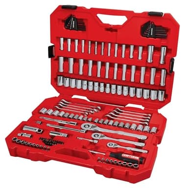 CRAFTSMAN Mechanics Tool Set, 1/4, 1/2 and 3/8 Inch Drive, 135 Piece (CMMT12124) - Image 1