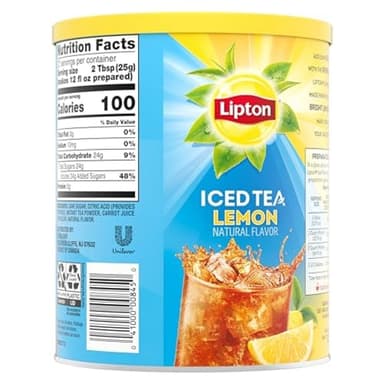 Lipton Iced Tea Mix, Lemon, Makes 10 Quarts,Count 6(Pack of 1) - Image 5