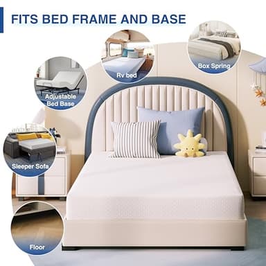 Gelsea 8 Inch Twin Mattress for Kids, Twin Size for Bunk Bed and Trundle, Cooling Gel Memory Foam for Adults and Toddler, Fiberglass Free Mattress in a Box, Foam Made in USA, CertiPUR-US Certified - Image 8