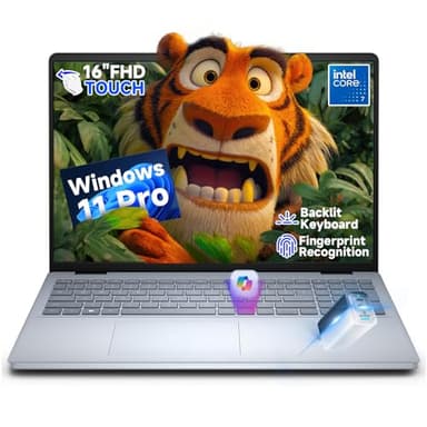 Dell Latest inspiron 16 Touchscreen Laptop with Portable Charging, Intel Core 7-150U (10 cores), 16.0-inch FHD+ IPS Display, AI Copilot, Backlit, Fingerprint Reader, Wins 11 Pro (64GB RAM | 2TB) - Image 1