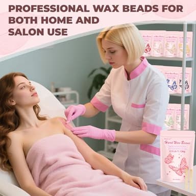 Wax Beads for Hair Removal, Auperwel 2.5lb Hard Wax Beads for Sensitive Skin with 20 Sticks, Waxing Beans for Brazilian, Bikini, Eyebrow Waxing, Painless Refill Pearl Beads for Wax Warmers Kit (Rose) - Image 7